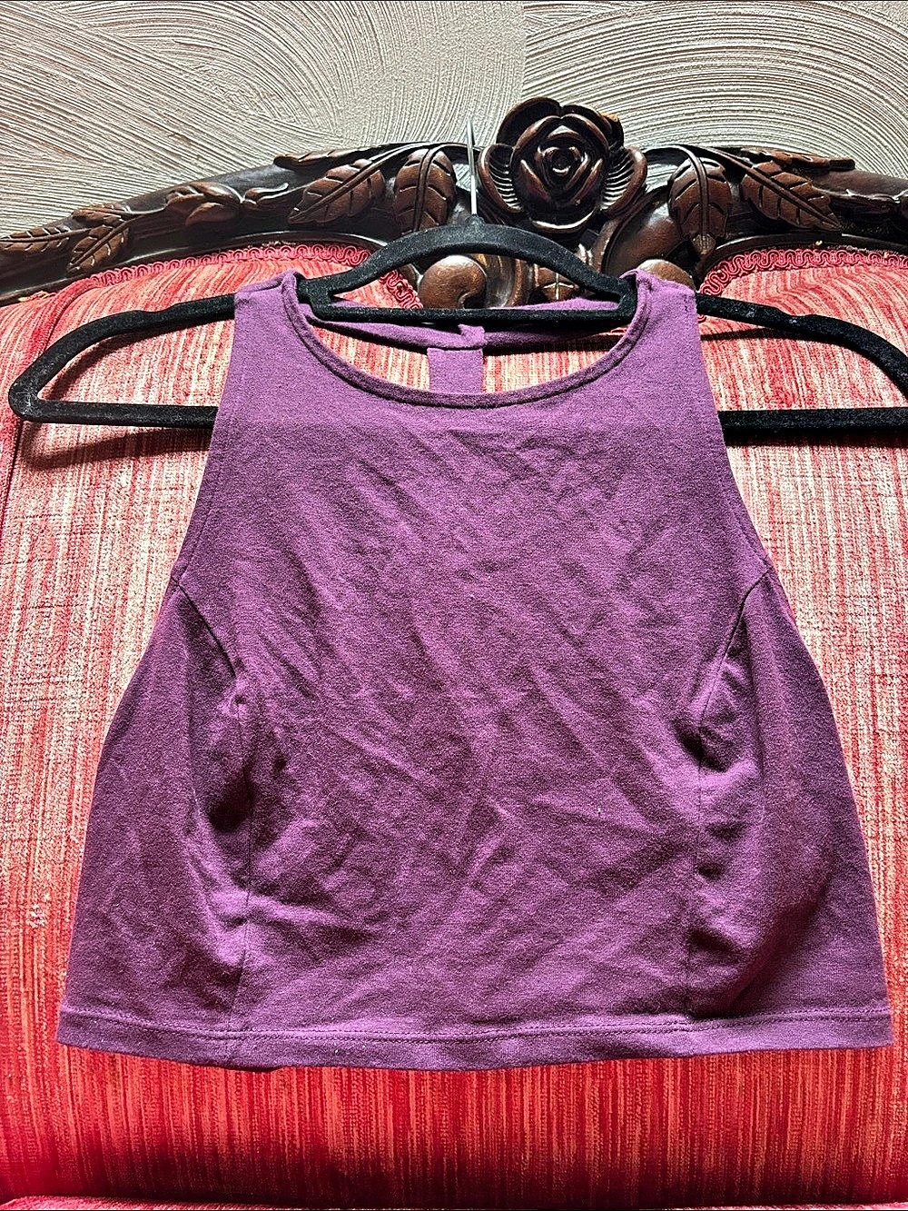 Charlotte Russe Purple Halter Crop Top Size Medium